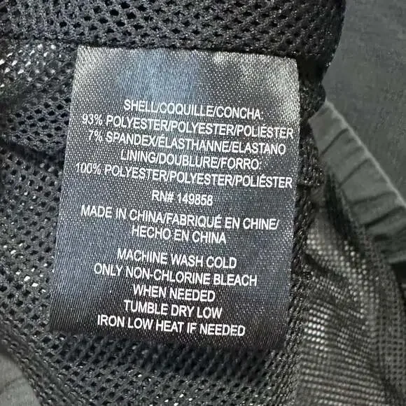 Voyager Men's Micro Ripstop Water Resistant Hooded Jacket Gray/Black, Sz XL - Picture 5 of 5